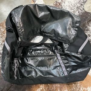 Patagonia black hole duffle with backpack straps. 100L